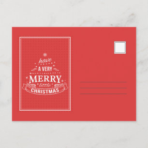 Ha en riktigt glad jul Holiday Post Card Helg Vykort