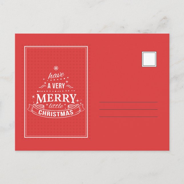 Ha en riktigt glad jul Holiday Post Card Helg Vykort (Framsida)