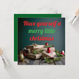 Ha en riktigt glad jul kort