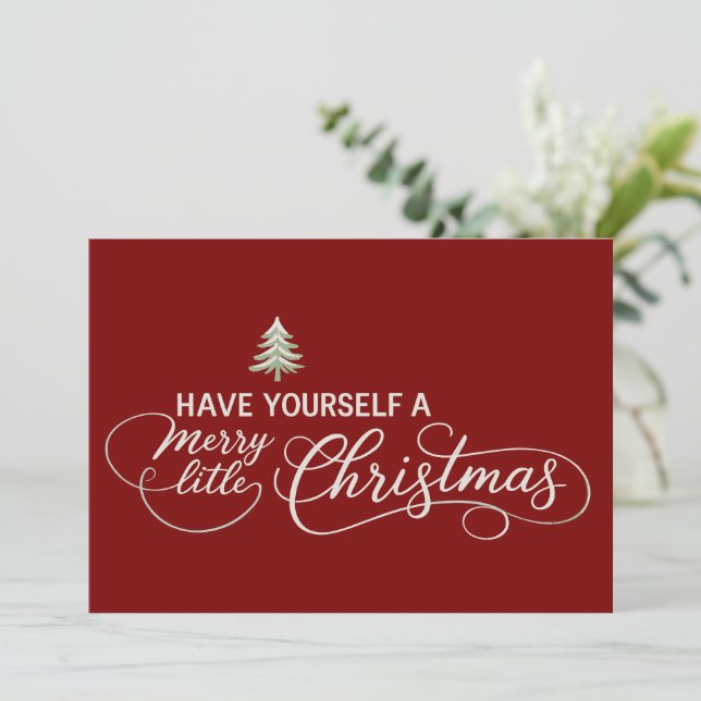 Ha en riktigt glad jul mysig vinter julkort (Stående Fram)