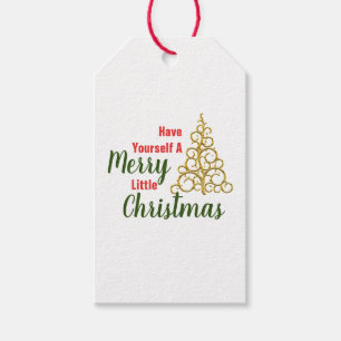 Ha en riktigt glad jul presentetikett