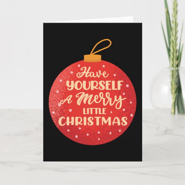 Ha en riktigt glad jul, Xmas Ball Kort (Framsida)