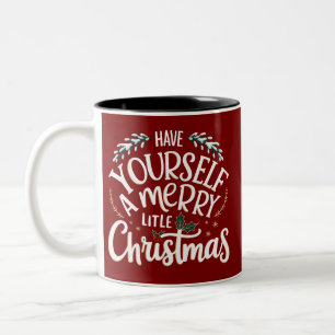 Ha en riktigt glad liten jul Två-Tonad mugg