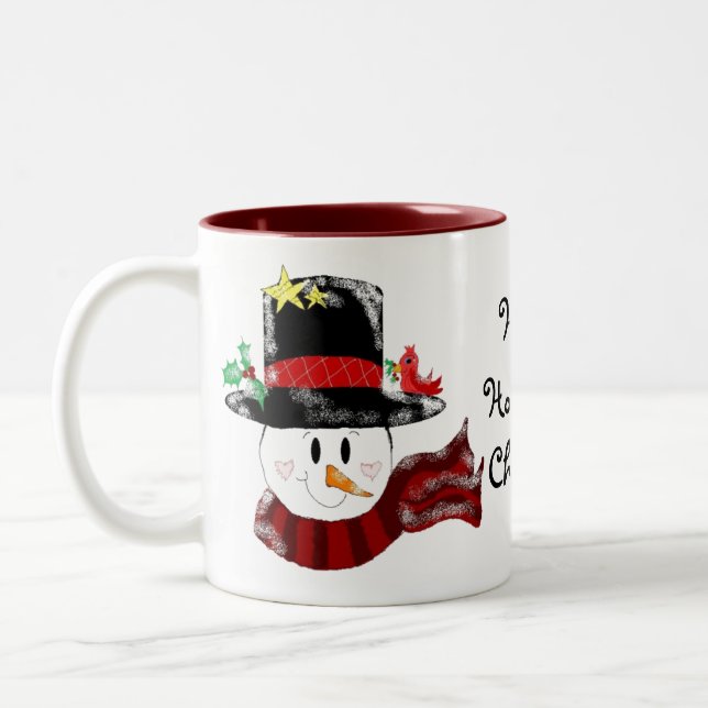 Ha en riktigt glädjerik jul Två-Tonad mugg (Vänster)