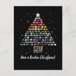 Ha en Rockin-jul! Crystal Julgran Helg Vykort