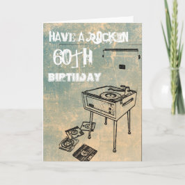 Ha en Rockin på 60:e födelsedagen! Födelsedagskort Kort