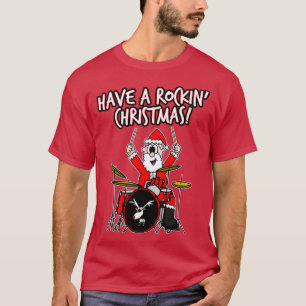 Ha en Rockinx27 jultomten Drummer T Shirt