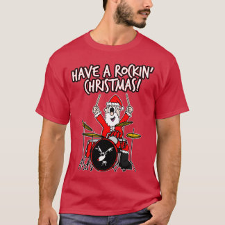 Ha en Rockinx27 jultomten Drummer T Shirt