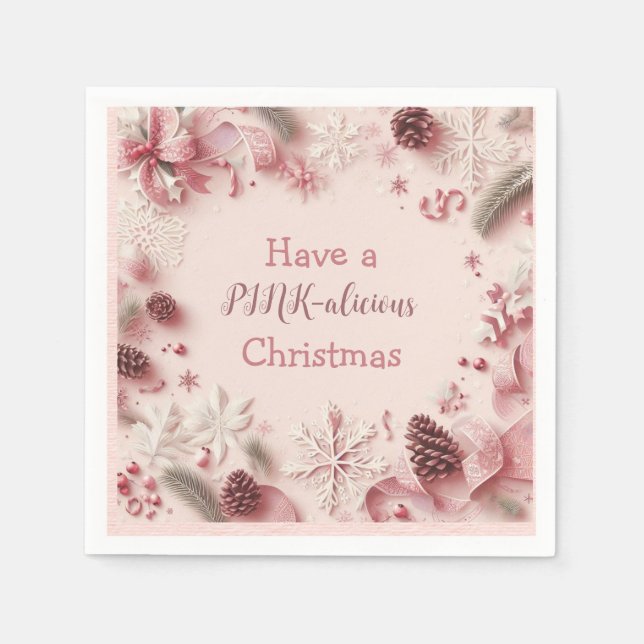Ha en ROSA-skadlig jul Pappersservett (Framsidan)