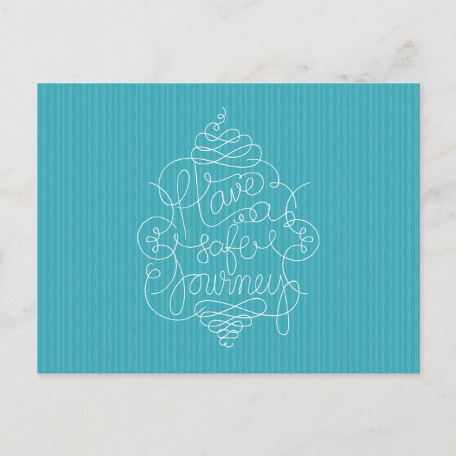 Ha en Säker resa Vykort (Framsida)