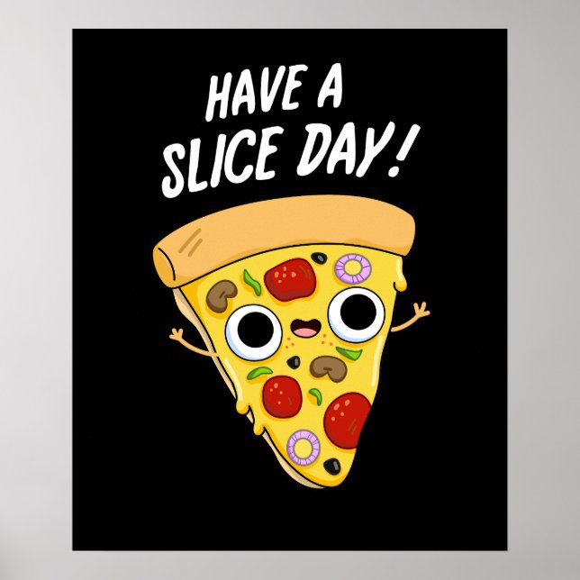 Ha en segmentdag på Mörken BG med Pizza Pun Poster (Framsidan)
