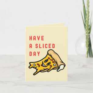 Ha en segmenterad dag - roligt, daglig Pizza Kort