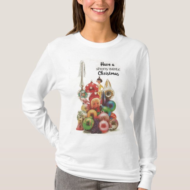 Ha en Shiny Brite-jul T Shirt (Framsida)