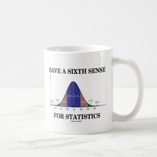 Ha en sjätte känsla för statistiska strukturkurva kaffemugg
