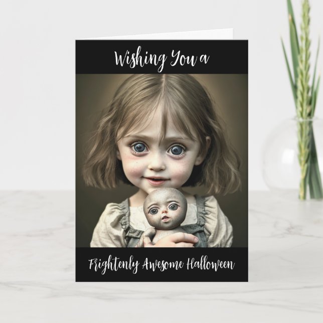 Ha en skrämmande Fantastisk Halloween Kort (Framsida)