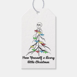 Ha en skrämmande liten jul! presentetikett