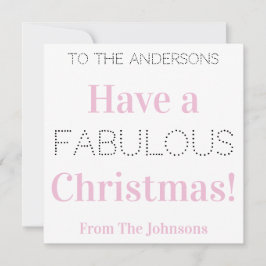 Ha en snygg Rosa i julen White Typography