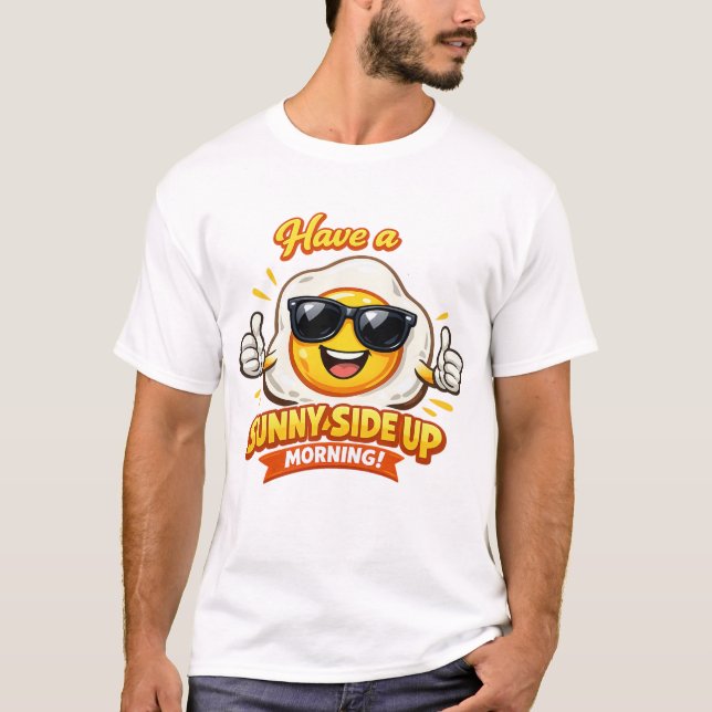Ha en solig morgon t shirt (Framsida)