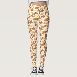 Ha en sötad Thanksgiving, sötpotatis Leggings