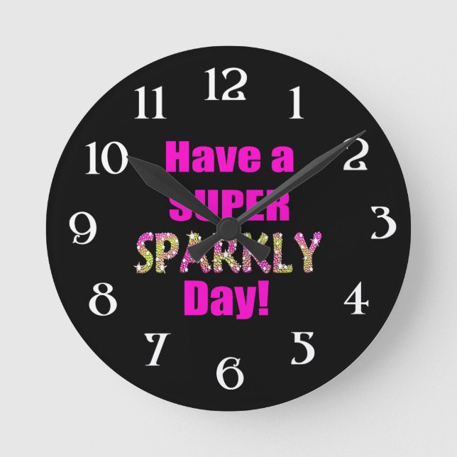 Ha en sparsam Toppen-dag! Rund Klocka (Framsida)