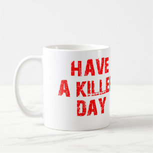 HA EN SPLATTER FÖR MÖRDAREDAGBLOD KAFFEMUGG