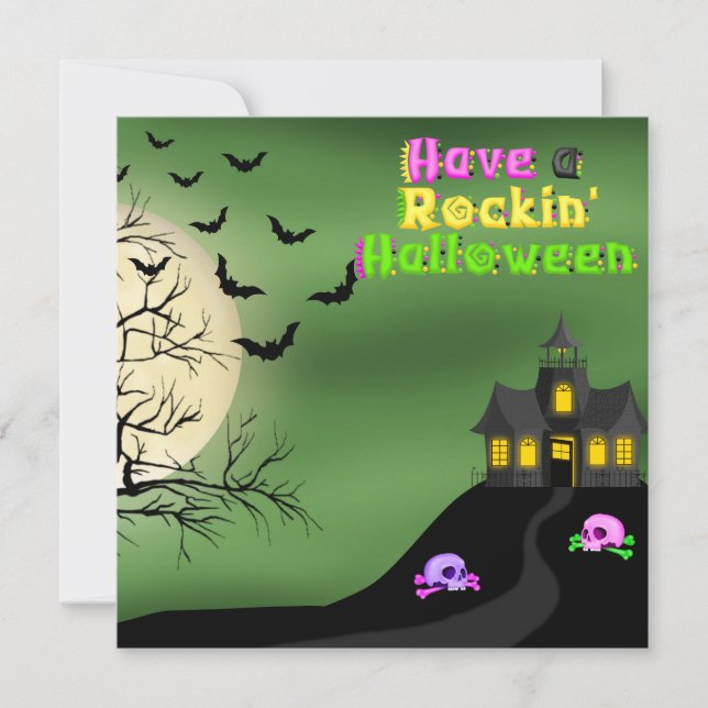 Ha en stenkul Halloween-inbjudan Inbjudningar (Framsida)