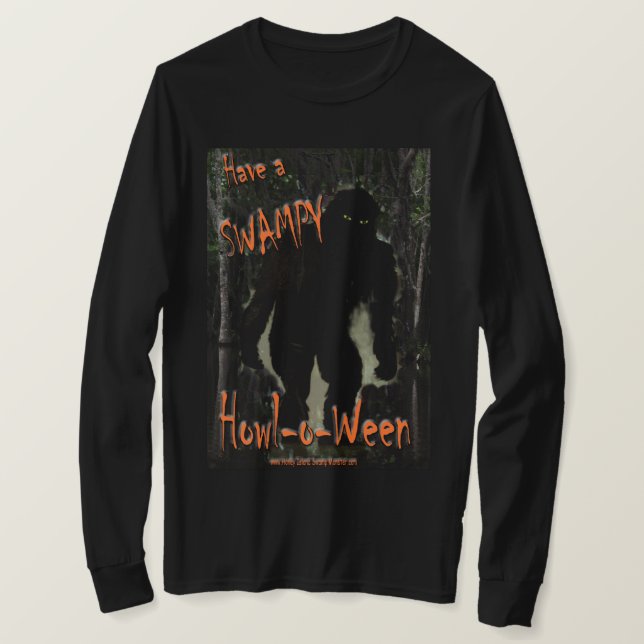 HA EN SWAMPY HOWL-O-WEEN T-Shirt (Design framsida)