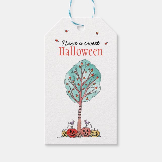 Ha en Sweet Halloween Presentetikett (Framsidan)