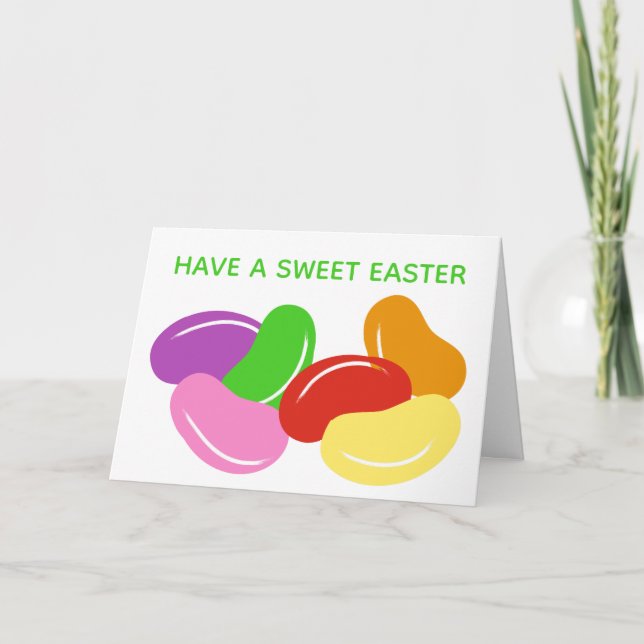 Ha en Sweet Påsk Jelly Beans Anpassningsbar Kort (Framsida)