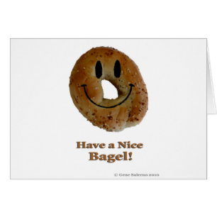 Ha en trevlig bagel! hälsningskort