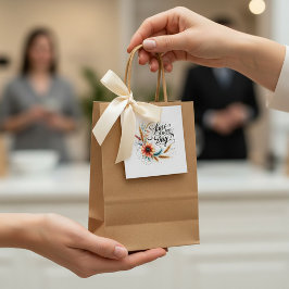 Ha en trevlig dag blommig gåvor etiketter