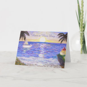 Ha en trevlig dag-buss kort