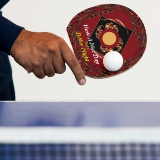 "Ha en trevlig dag" Energie Bordtennisutrustning: Pingisracket