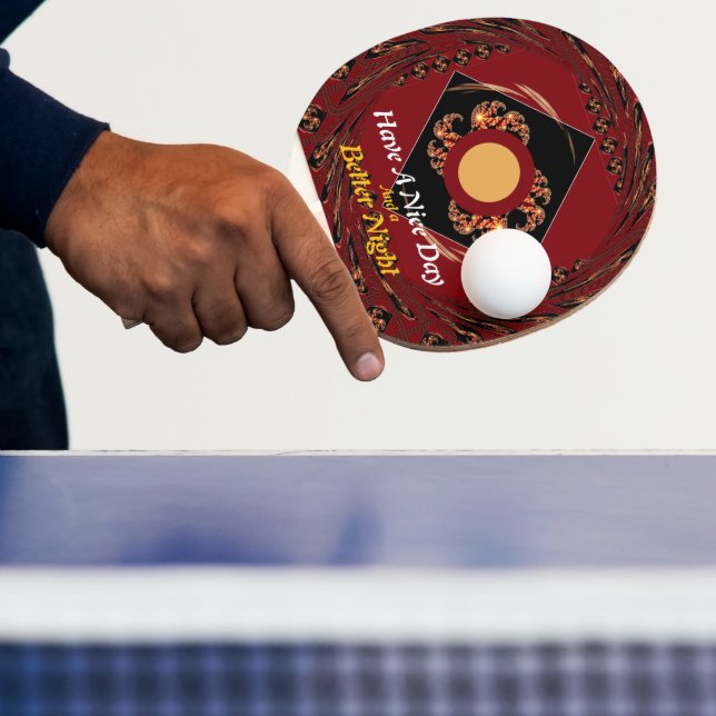"Ha en trevlig dag" Energie Bordtennisutrustning:  Pingisracket (Insitu)
