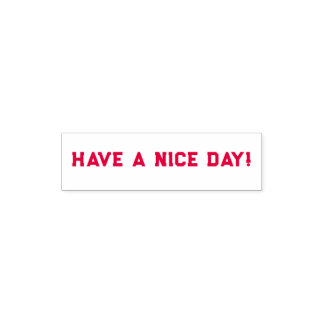 Ha en trevlig dag i Frimärke Självfärgande Stämpel