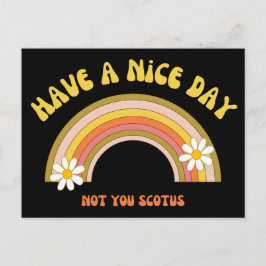 Ha en trevlig dag, inte du Scotus Retro Stil Vykort