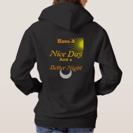 Ha en trevlig dag: Lyxig guldtext Balans Dragkedja T Shirt