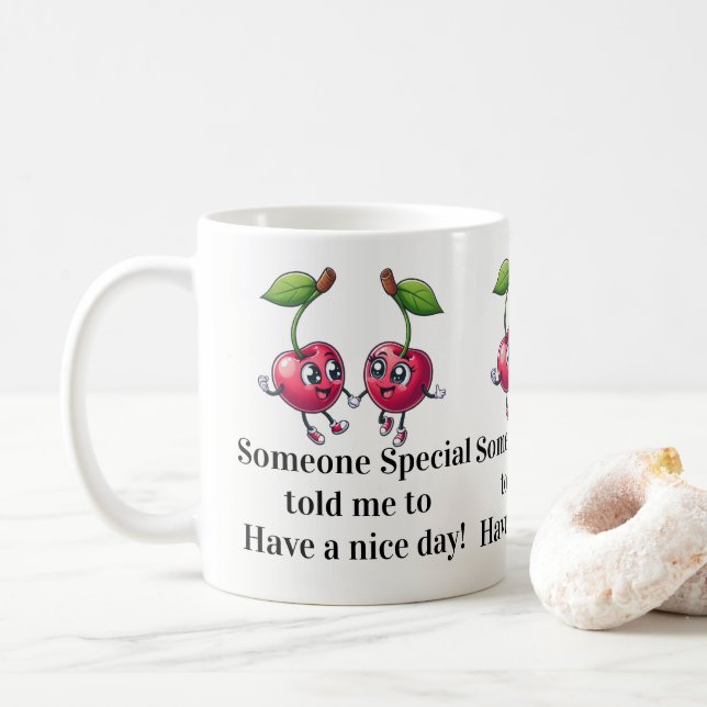 Ha en trevlig dag-mugg! kaffemugg (Med munk)
