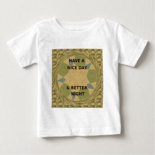 Ha en trevlig dag och bättre utskrift av nattkonst tee shirt