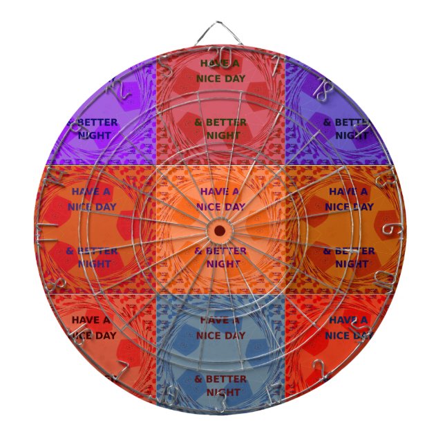 Ha en trevlig dag och bättre utskrift av popup-bil darttavla (Framsidan)