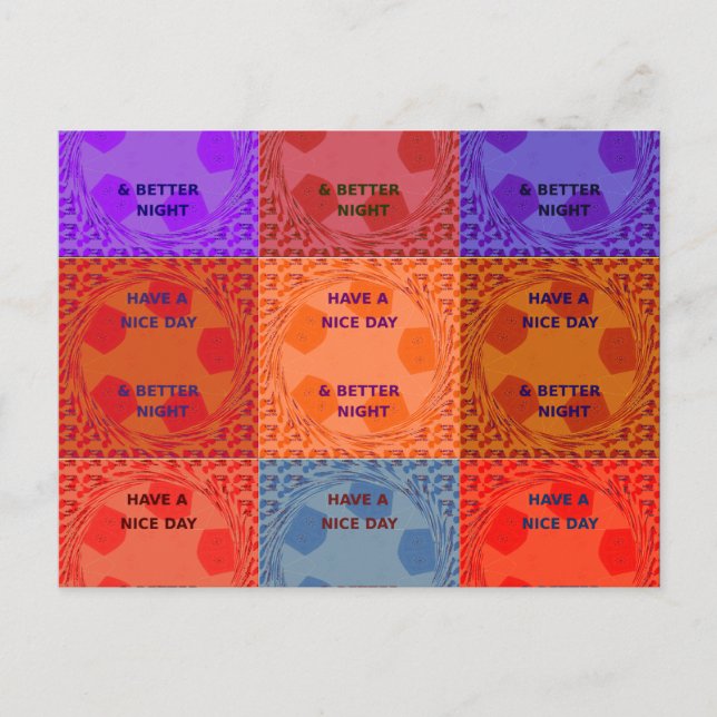 Ha en trevlig dag och bättre utskrift av popup-bil vykort (Framsida)