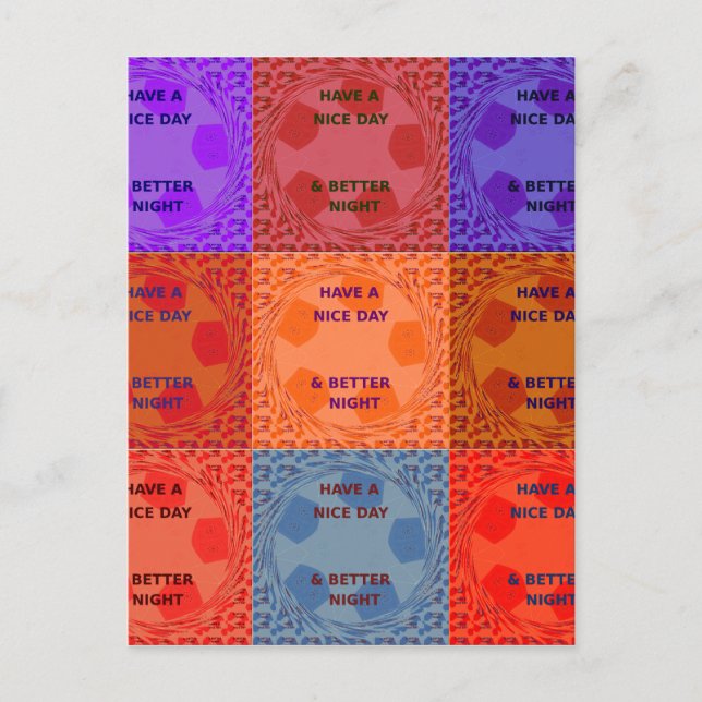 Ha en trevlig dag och bättre utskrift av popup-bil vykort (Framsida)