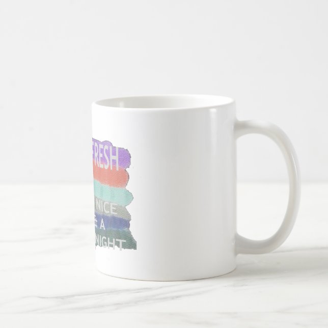 Ha en trevlig dag och en bättre Behålla nattetid. Kaffemugg (Höger)