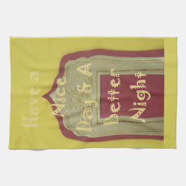 Ha en trevlig dag och en bättre bild i nattetid kökshandduk