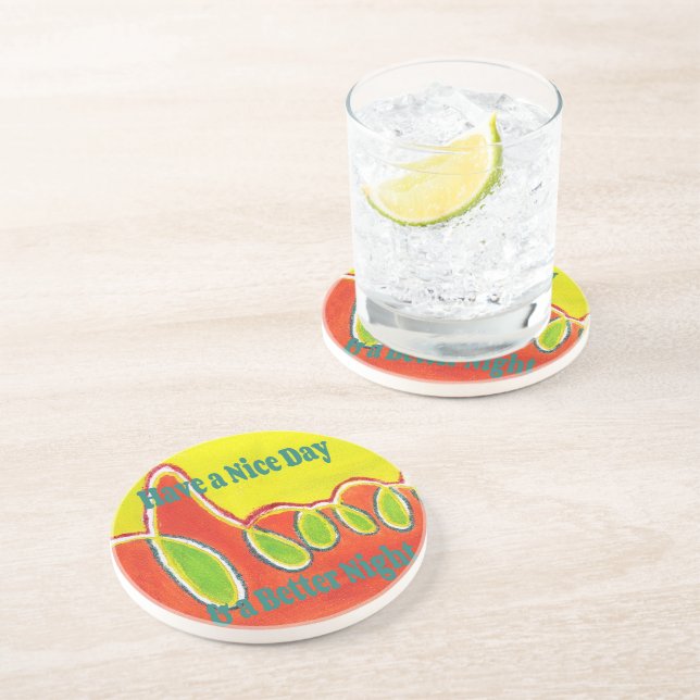 Ha en trevlig dag och en bättre natt med tacksamhe underlägg sandsten (Sidan)