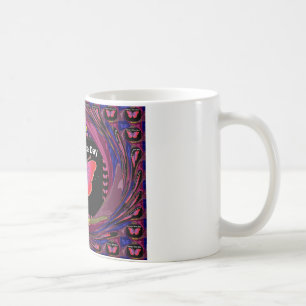 Ha en trevlig dag och en bättre nattfjäril. kaffemugg