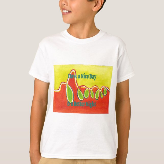 Ha en trevlig dag och en bättre nattkonst i Oljemå Tee (Framsida)