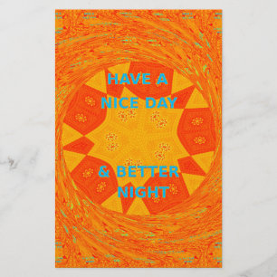 Ha en trevlig dag och en bättre nattröd design