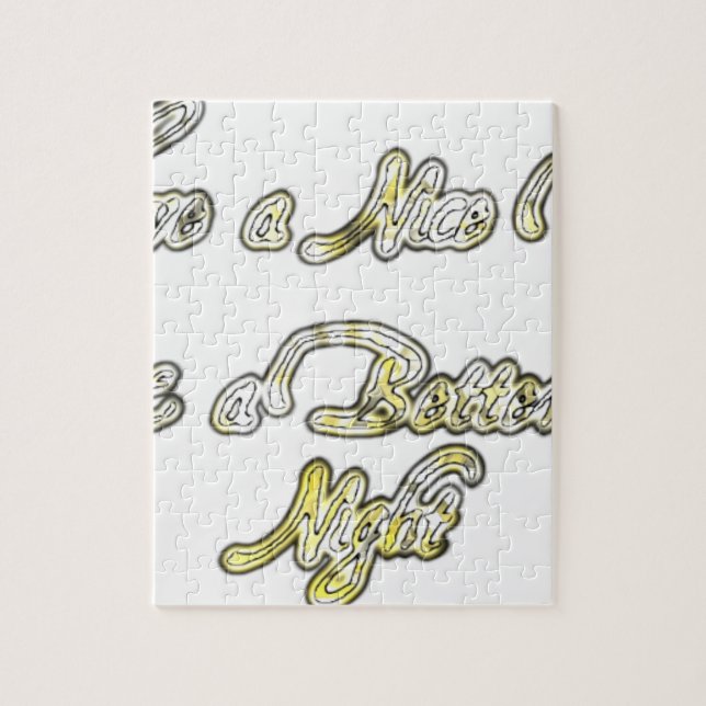 Ha en trevlig dag och en bättre utskrift av offert pussel (Vertikal)