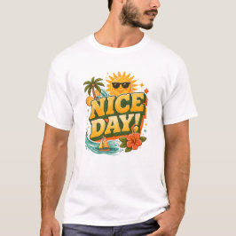 Ha en trevlig dag – Retro solsken T Shirt